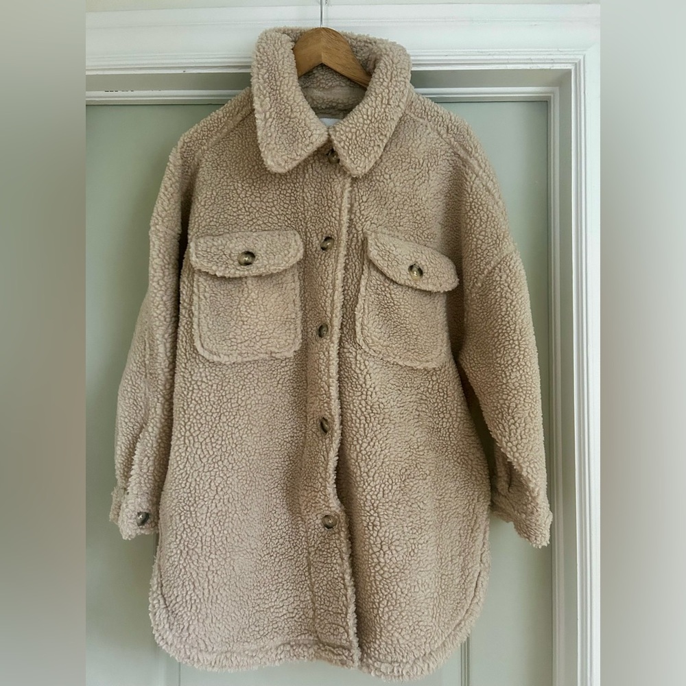 Lush Cream Teddy Jacket